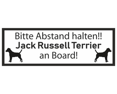 Aufkleber Jack Russell Terrier an Board - Ansicht 1