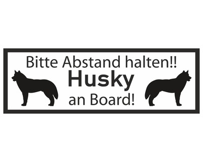 Aufkleber Sticker Achtung Hund an Bord Autoaufkleber 