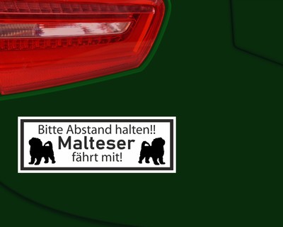 Aufkleber Malteser fhrt mit Aufkleber