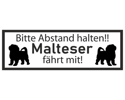 Aufkleber Malteser fhrt mit Aufkleber