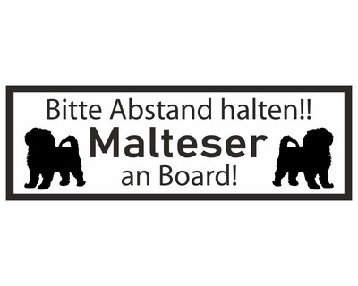 Aufkleber Malteser an Board Aufkleber