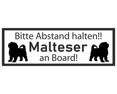 Aufkleber Malteser an Board - Ansicht 1