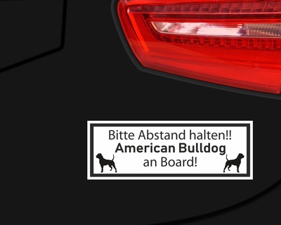 Aufkleber American Bulldog an Board - Ansicht 3
