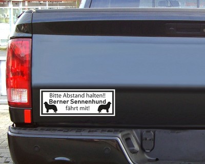 Aufkleber Berner Sennenhund fhrt mit - Ansicht 3