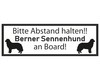Aufkleber Berner Sennenhund an Board Aufkleber