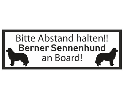 Aufkleber Berner Sennenhund an Board Aufkleber