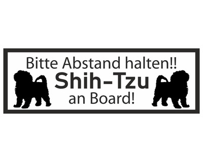 Aufkleber Shih-Tzu an Board - Ansicht 1