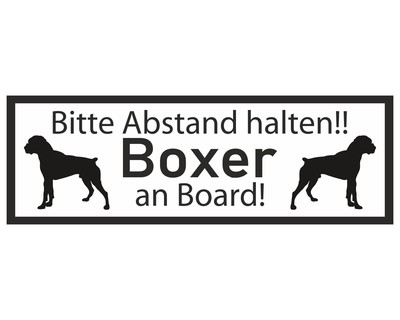 Aufkleber Boxer an Board - Ansicht 1