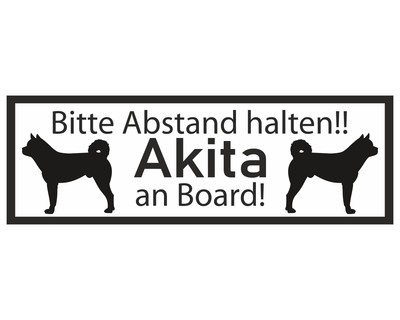 Aufkleber Akita an Board - Ansicht 1