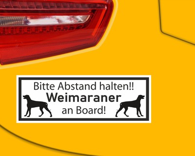Aufkleber Weimaraner an Board - Ansicht 3