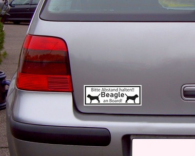 Aufkleber Beagle an Board Aufkleber