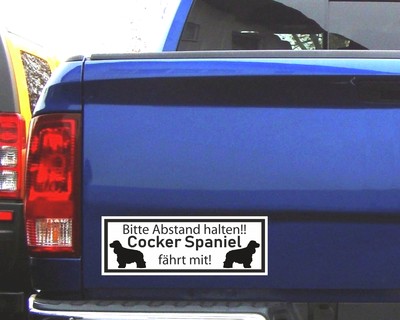 Aufkleber Cocker Spaniel fhrt mit - Ansicht 3