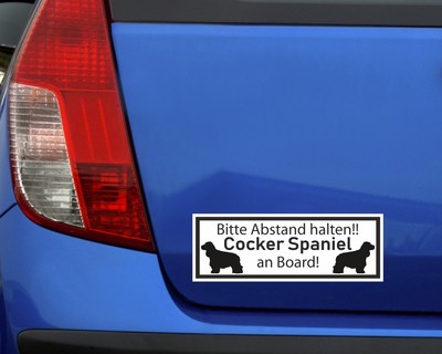 Aufkleber Cocker Spaniel an Board - Ansicht 3