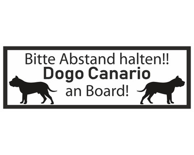 Aufkleber Dogo Canario an Board - Ansicht 1