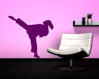 Wandtattoo Karate Karatekmpferin