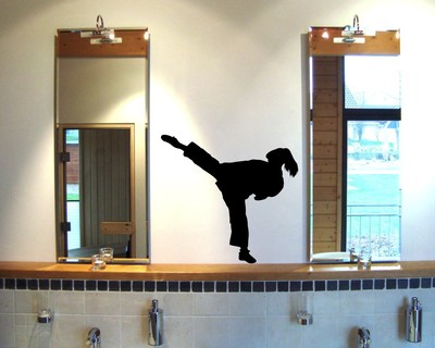 Wandtattoo Karate Karatekmpferin - Ansicht 3