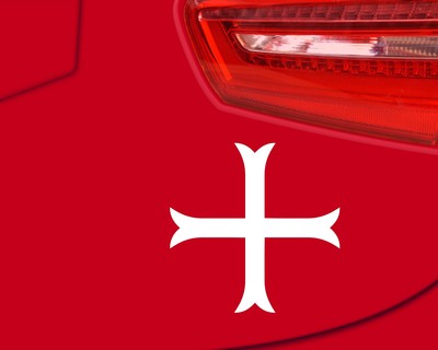 Aufkleber Templerkreuz - Ansicht 2