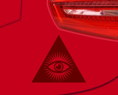Auge der Vorsehung B Aufkleber - Ansicht 2