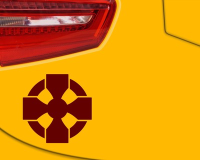 Aufkleber Sonnenkreuz A - Ansicht 3