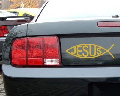 Aufkleber Christenfisch Mit Jesus F r Auto Motorrad Fahrrad Wohnmobil Aufkleber Christenfisch Mit Jesus F r Auto Motorrad Fahrrad Wohnmobil