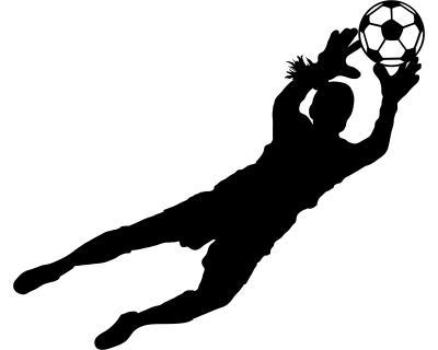 Torwart Fuballspielerin Aufkleber - Ansicht 1