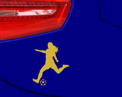 Fuballspielerin Freisto Aufkleber - Ansicht 2