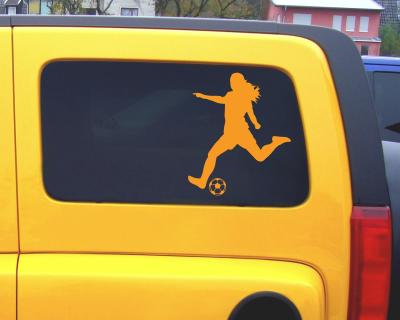 Fuballspielerin Freisto Aufkleber