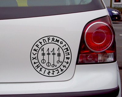 Aufkleber Svefnthorn mit Runen A - Ansicht 2