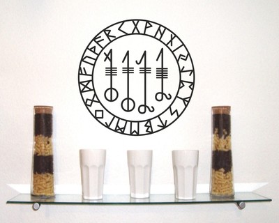 Wandtattoo Svefnthorn mit Runen C - Ansicht 2