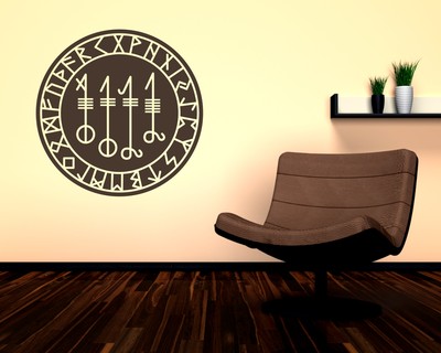 Wandtattoo Svefnthorn mit Runen D - Ansicht 2