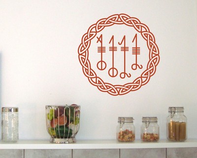 Wandtattoo Svefnthorn mit Knoten A - Ansicht 2