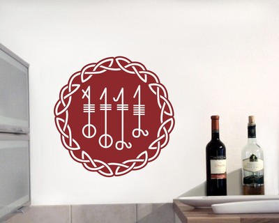 Wandtattoo Svefnthorn mit Knoten B - Ansicht 3