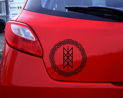 Aufkleber Netz von Wyrd mit Knoten A - Ansicht 2