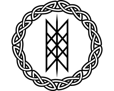 Aufkleber Netz von Wyrd mit Knoten A