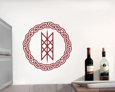 Wandtattoo Netz von Wyrd mit Knoten A - Ansicht 3