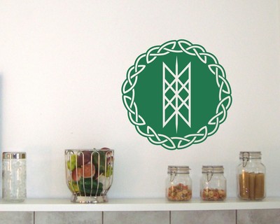 Wandtattoo Netz von Wyrd mit Knoten B - Ansicht 2