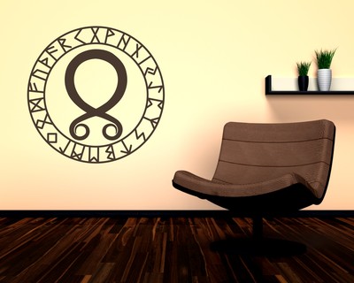 Wandtattoo Trollkreuz mit Runen C - Ansicht 2