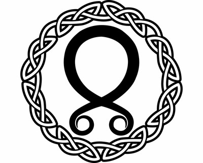 Wandtattoo Trollkreuz mit Knoten A