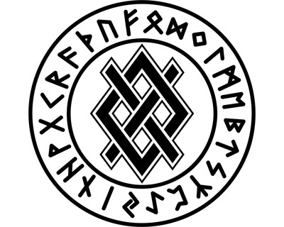Aufkleber Gungnir mit Runen A