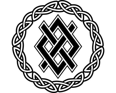 Aufkleber Gungnir mit Knoten A