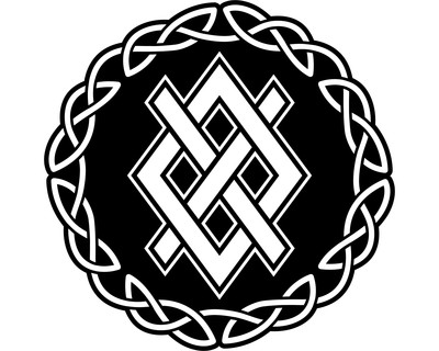 Aufkleber Gungnir mit Knoten B