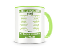 Tasse mit dem Motiv Abteilungsleiter sind Tasse Modellnummer  grn 902/grn 902