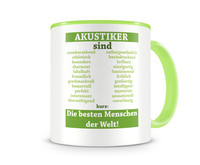 Tasse mit dem Motiv Akustiker sind Tasse Modellnummer  grn 902/grn 902