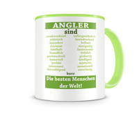 Tasse mit dem Motiv Angler sind Tasse Modellnummer  grn 902/grn 902