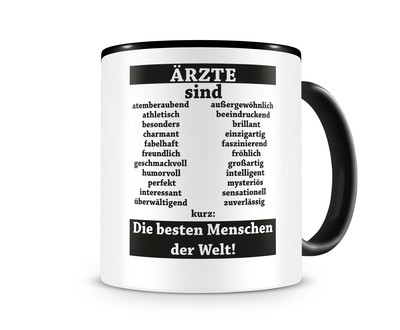 Tasse mit dem Motiv rzte sind