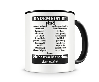 Tasse mit dem Motiv Bademeister sind