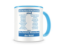 Tasse mit dem Motiv Brokaufmnner sind Tasse Modellnummer  hellblau/hellblau