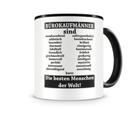 Tasse mit dem Motiv Brokaufmnner sind Tasse Modellnummer  schwarz/schwarz