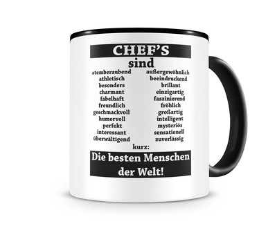 Tasse mit dem Motiv Chef's sind