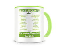 Tasse mit dem Motiv Chemielaboranten sind Tasse Modellnummer  grn 902/grn 902